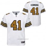 Maglia NFL Game Bambino New Orleans Saints Alvin Kamara Bianco Color Rush