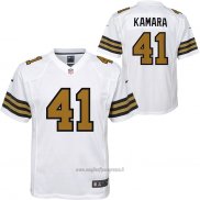 Maglia NFL Game Bambino New Orleans Saints Alvin Kamara Bianco Color Rush