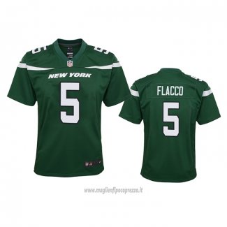 Maglia NFL Game Bambino New York Jets Joe Flacco Verde