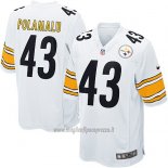 Maglia NFL Game Bambino Pittsburgh Steelers Polamalu Bianco