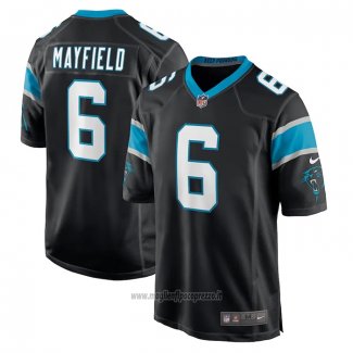 Maglia NFL Game Carolina Panthers Baker Mayfield Primera Nero