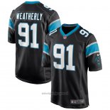 Maglia NFL Game Carolina Panthers Stephen Weatherly Nero
