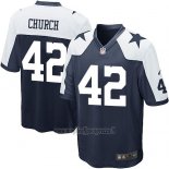 Maglia NFL Game Dallas Cowboys Church Blu Bianco