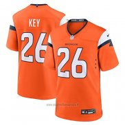 Maglia NFL Game Denver Broncos Devon Key Arancione Bianco
