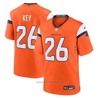 Maglia NFL Game Denver Broncos Devon Key Arancione Bianco