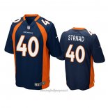 Maglia NFL Game Denver Broncos Justin Strnad Blu
