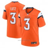 Maglia NFL Game Denver Broncos Wil Lutz Arancione Bianco