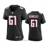 Maglia NFL Game Donna Atlanta Falcons Matt Hennessy Throwback Nero