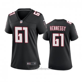 Maglia NFL Game Donna Atlanta Falcons Matt Hennessy Throwback Nero