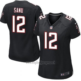 Maglia NFL Game Donna Atlanta Falcons Sanu Nero
