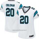 Maglia NFL Game Donna Carolina Panthers Coleman Bianco