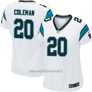 Maglia NFL Game Donna Carolina Panthers Coleman Bianco