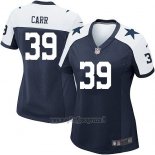 Maglia NFL Game Donna Dallas Cowboys Carr Blu Bianco