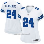 Maglia NFL Game Donna Dallas Cowboys Claiborne Bianco