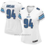 Maglia NFL Game Donna Detroit Lions Ansah Bianco