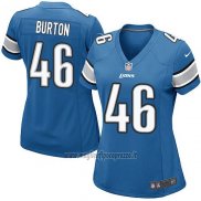 Maglia NFL Game Donna Detroit Lions Burton Blu