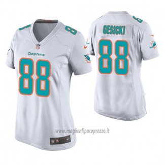 Maglia NFL Game Donna Dolphins Mike Gesicki Bianco