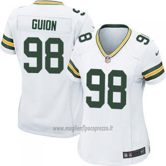 Maglia NFL Game Donna Green Bay Packers Guion Bianco