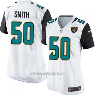 Maglia NFL Game Donna Jacksonville Jaguars Smith Bianco