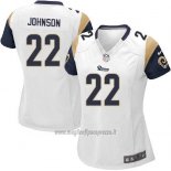 Maglia NFL Game Donna Los Angeles Rams Johnson Bianco