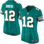 Maglia NFL Game Donna Miami Dolphins Griese Verde Scuro