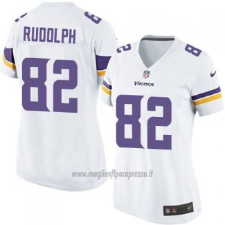 Maglia NFL Game Donna Minnesota Vikings Rudolph Bianco