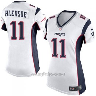Maglia NFL Game Donna New England Patriots Bledsoe Bianco