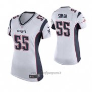 Maglia NFL Game Donna New England Patriots John Simon Bianco