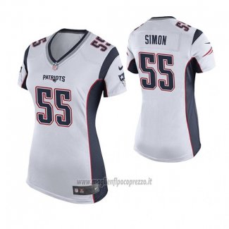Maglia NFL Game Donna New England Patriots John Simon Bianco