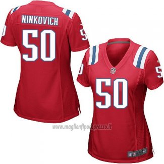 Maglia NFL Game Donna New England Patriots Ninkovich Rosso