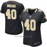 Maglia NFL Game Donna New Orleans Saints Breaux Nero