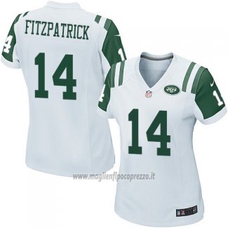 Maglia NFL Game Donna New York Jets Fitzpatrick Bianco