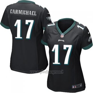 Maglia NFL Game Donna Philadelphia Eagles Carmichael Nero