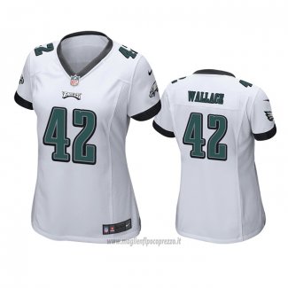 Maglia NFL Game Donna Philadelphia Eagles K'von Wallace Bianco