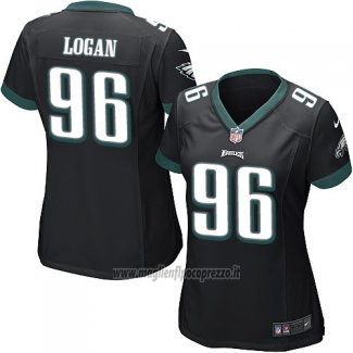 Maglia NFL Game Donna Philadelphia Eagles Logan Nero