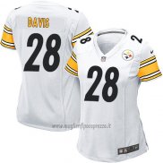 Maglia NFL Game Donna Pittsburgh Steelers Davis Bianco