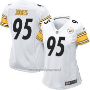 Maglia NFL Game Donna Pittsburgh Steelers Jones Bianco