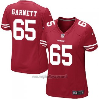 Maglia NFL Game Donna San Francisco 49ers Garnett Rosso