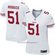 Maglia NFL Game Donna San Francisco 49ers Hooges Bianco