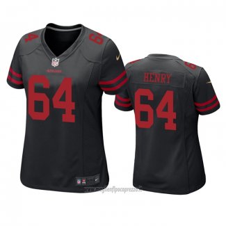 Maglia NFL Game Donna San Francisco 49ers Willie Henry Nero