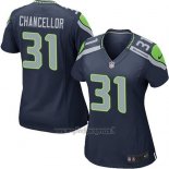 Maglia NFL Game Donna Seattle Seahawks Chancellor Blu Scuro