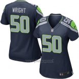 Maglia NFL Game Donna Seattle Seahawks Wright Blu Scuro