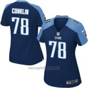 Maglia NFL Game Donna Tennessee Titans Conklin Blu Scuro