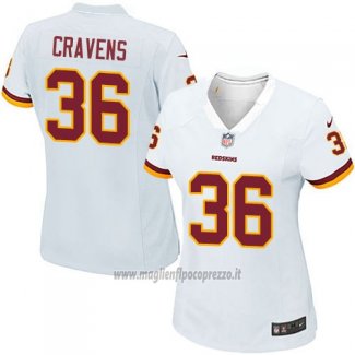 Maglia NFL Game Donna Washington Commanders Cravens Bianco