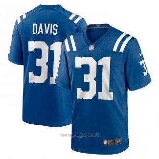 Maglia NFL Game Indianapolis Colts Shawn Davis Blu