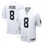 Maglia NFL Game Las Vegas Raiders Josh Jacobs 8 Bianco
