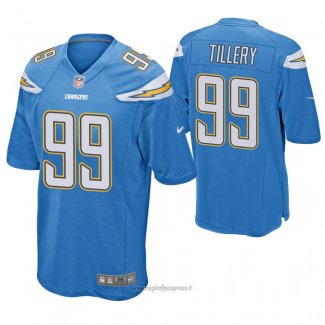 Maglia NFL Game Los Angeles Chargers Jerry Tillery Blu
