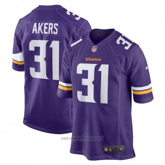 Maglia NFL Game Minnesota Vikings Cam Akers Viola