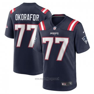 Maglia NFL Game New England Patriots Chukwuma Okorafor Blu