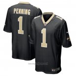 Maglia NFL Game New Orleans Saints Trevor Penning 2022 NFL Draft Pick Nero